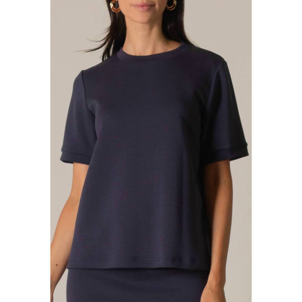 NEW P.CILL modal round neck short sleeve tee in navy